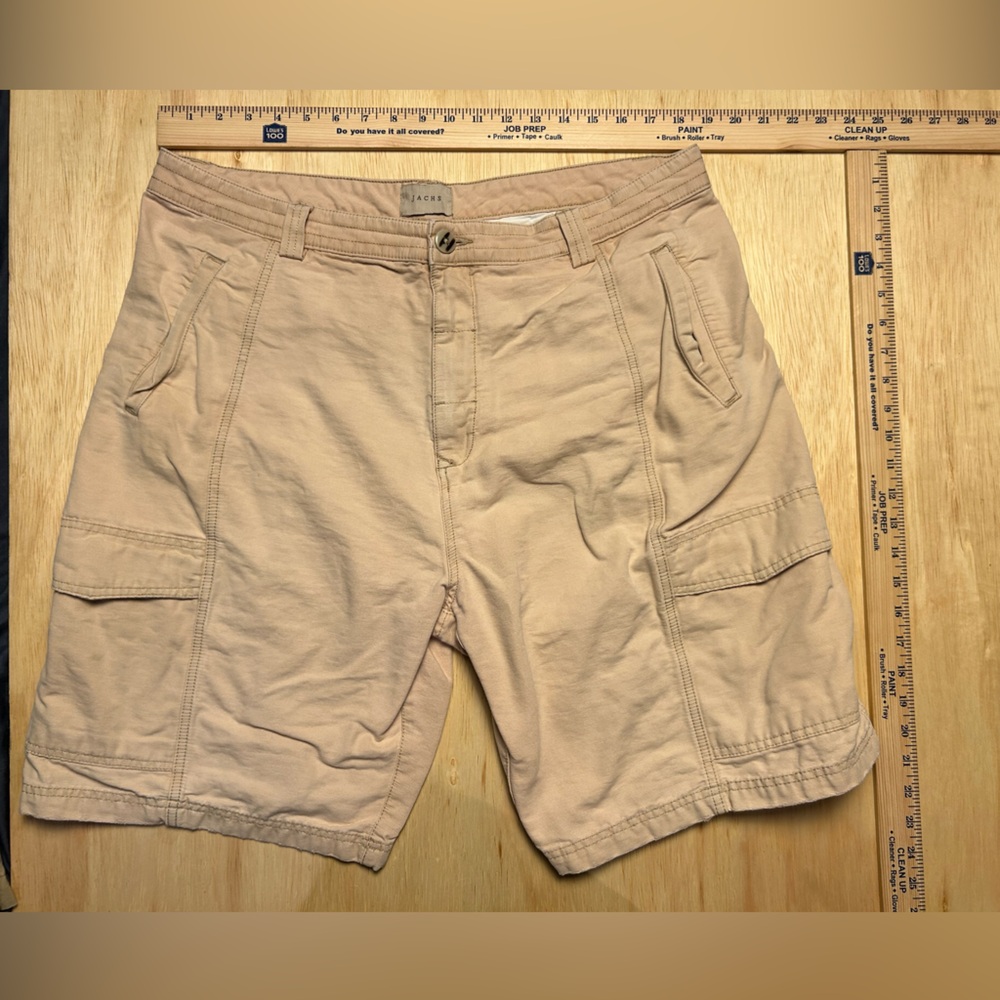 Jachs Peach Khaki Cargo Shorts 38W 9.5” inseam
